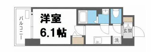 1Kの間取り画像