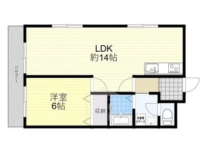 エクセルコート千里丘【2階】の間取り