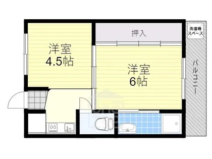 ビレッジハウス高田【1階】の間取り