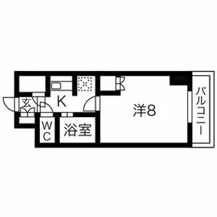 ビュークレスト薬院大通【701号室】の間取り