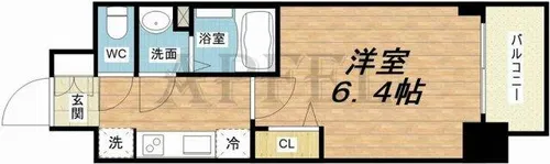 プレサンス南堀江スタイルズ【9階】の間取り