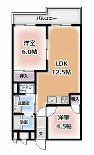 第2林マンション【5階】の間取り