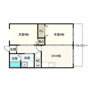 エスポアール布施【1階】の間取り