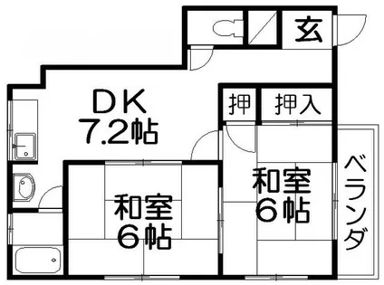 香里園ハウス【3階】の間取り