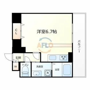 ハロ上町【2階】の間取り