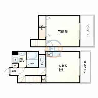 CITY SPIRE鶴見【1階】の間取り