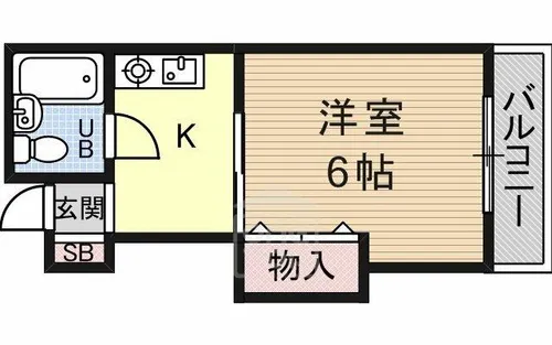 ラインハイム【1階】の間取り