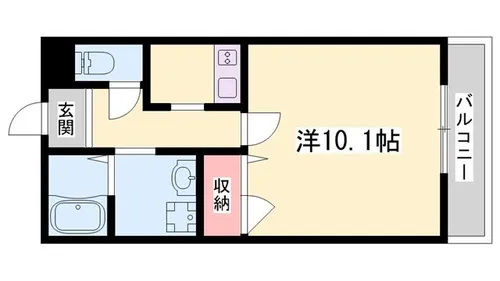 メゾンビオラ【202号室】の間取り
