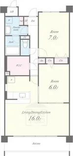 カーサグランデ【2階】の間取り