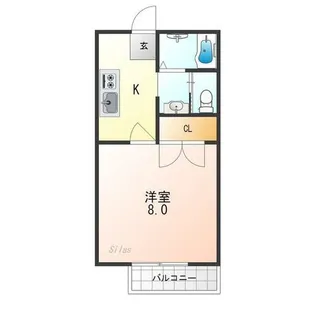 メゾン唐戸【2階】の間取り