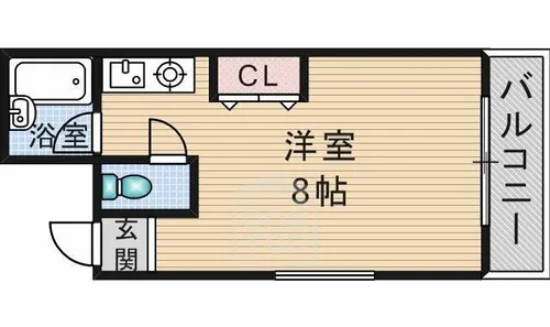 エレガントマンション【1階】の間取り