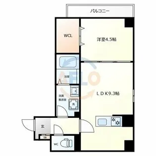 ソリティア鶴見橋【1階】の間取り