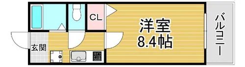 メルローズ【1階】の間取り