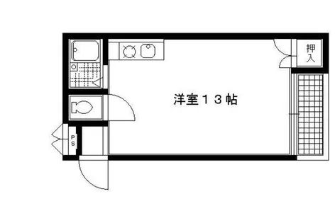 コーポ茶山【1階】の間取り