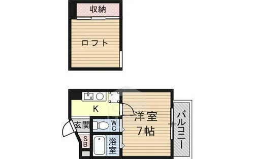 光栄ハイツ千里丘【3階】の間取り