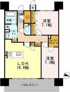 ロイヤルパークスERささしま EAST【17階】の間取り