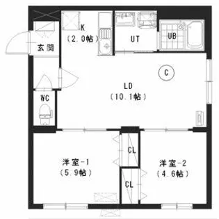 ルチアーノ東札幌【2階】の間取り