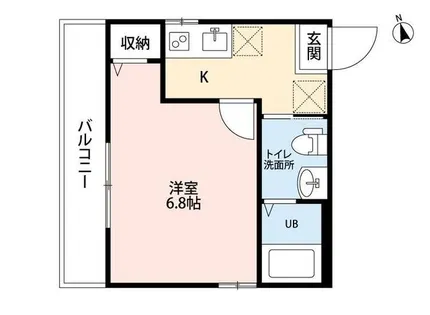 ドミール新白水丸【3階】の間取り