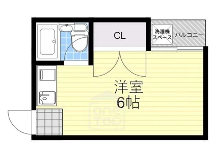 アパートメント摂津【3階】の間取り