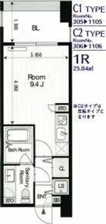 グラン・アベニュー西大須【11階】の間取り
