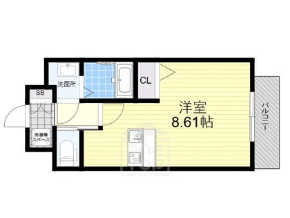 ロイス南茨木【1階】の間取り