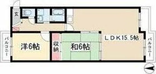 シャトー春山【2階】の間取り