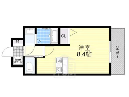 ロイス南茨木【1階】の間取り