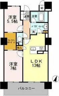 ロイヤルパークスERささしま SOUTH【6階】の間取り