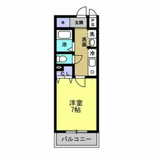 シエルコート【512号室】の間取り