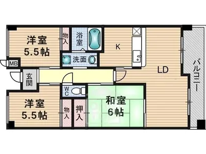 エトワール【2階】の間取り