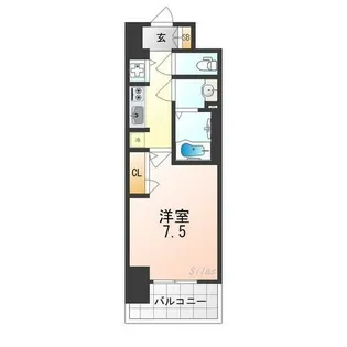 S-RESIDENCE堺浜寺axial【3階】の間取り