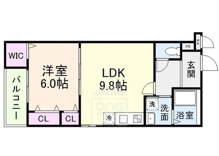 (仮称)フジパレス沢良宜西1丁目【2階】の間取り