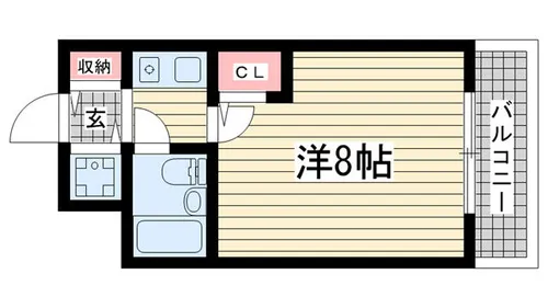 サンプラザ三宮70【808号室】の間取り