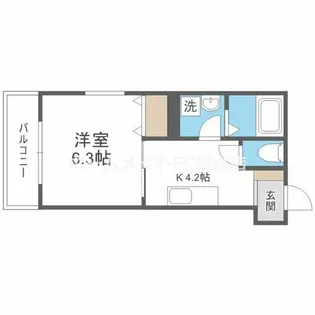 PROSPER COURT 緑橋【2階】の間取り