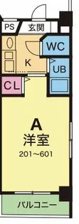 YKハイツ中崎Ⅱ【2階】の間取り