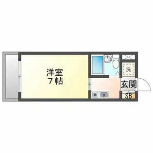 1Kの間取り画像