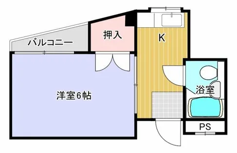 ネオハイツ住吉【4階】の間取り