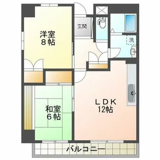 はぁーとめぞん明宝【2階】の間取り