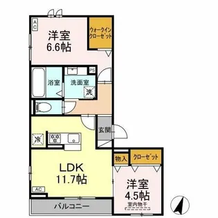 D-avance牟呂【2階】の間取り