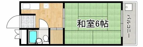 結城ビル【401号室】の間取り