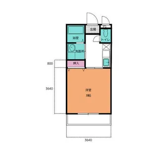 ハピネスビレッジS&K【202号室】の間取り