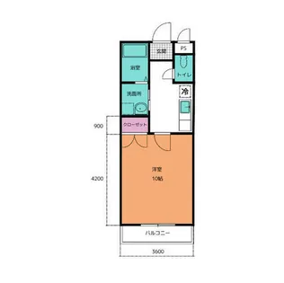 アイランド雅【204号室】の間取り