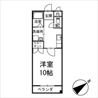 アイランド雅【204号室】の間取り