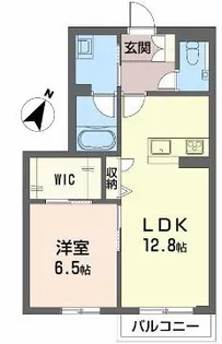 カーサグラス エステ【206号室】の間取り