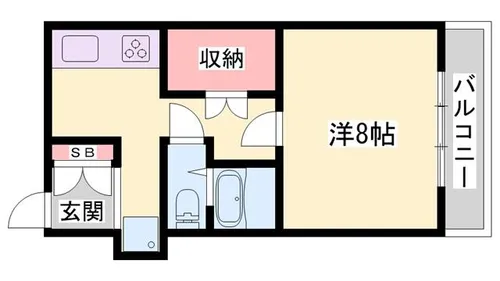 ジュネス伊伝居2【305号室】の間取り