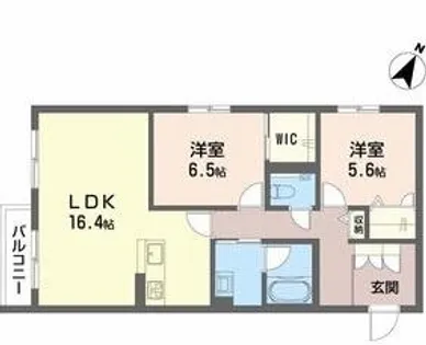 カーサグラス エステ【210号室】の間取り