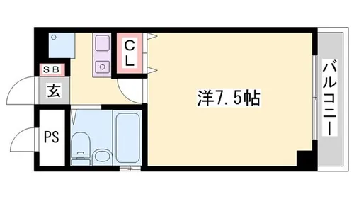 ベルトピア姫路1【602号室】の間取り