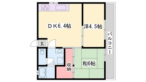小西ハイツ【6号室】の間取り