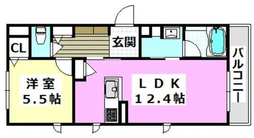 マンダリーヌ【2階】の間取り