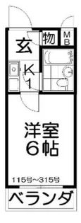 プレアール星田【1階】の間取り